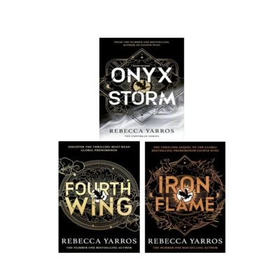 The Empyrean series 3 Books collection set Fourth Wing & Iron Flame Onyx