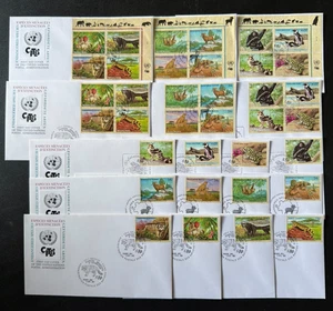 Vereinte Nationen 2002 Endangered Species New York, Genf & Wien FDC's - Bild 1 von 1