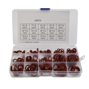 O Silicone Rubber Round Seal 225 Pcs 50A 7mmx1.9mm For Various Cylinders - Picture 1 of 12