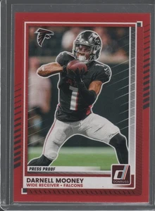 Darnell Mooney 2025 Donruss Red Press Proof Parallel Falcons - Picture 1 of 2