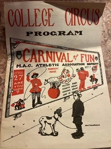 Michigan Agricultural College Carnival Program 1912 Advertisements Athletic - Picture 1 of 24