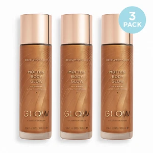 Revolution Glow Molten Body Glow 3 Pack | Iluminador Corporal Líquido 3x100ml - Picture 1 of 4