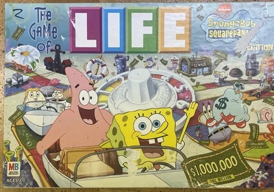 Vintage 2005 The Game of Life SpongeBob SquarePants Board Game COMPLETE in Box  - Image 1 of 4