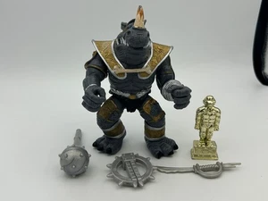 Vintage TMNT Warriors of the Forgotten Sewer Gatekeeper Rocksteady 100% Complete - Picture 1 of 4