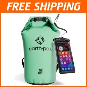 40L Waterproof Dry Bag with Phone Case - Seafoam Green - Picture 1 of 11
