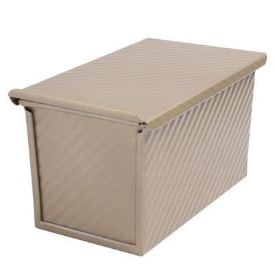  2 Count Toastbrot Backform Backgeschirr Mit Deckel Laibpfanne Deckung - Bild 1 von 4