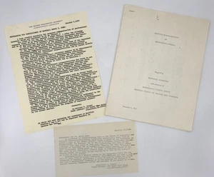 Proposed Reorganization of Professional Baseball / Signed 1969 - Picture 1 of 1