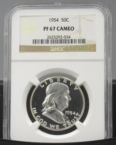 1954 Franklin Half NGC PF67 CAMEO - Bild 1 von 3