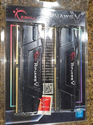 ✔✔ G.SKILL RIPJAWS V 32GB (2x16GB) *14-14-14-34* 3200 MHz *Samsung B-Die* DDR4 - Image 1 of 4