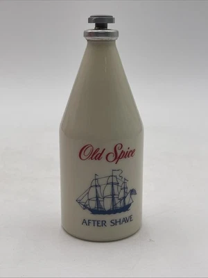 Vintage Old Spice Shulton Cologne After Shave Glasflasche 4,25 Oz USA Star Cap - Bild 1 von 4