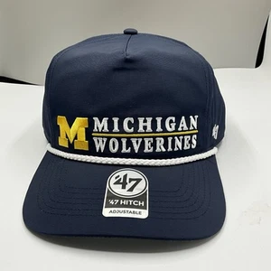Michigan Wolverines NCAA '47 Navy Rope Script Hitch Adjustable Hat Cap $40 - Picture 1 of 5