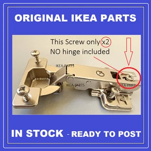 Ikea PAX KOMPLEMENT HJALPA cerniera/piastra vite x2 ** senza cerniera ** nuovo ricambi ORIGINALI - Foto 1 di 8
