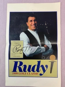 RUDY TOMJANOVICH Signed Poster for 1999 Rudy T Golf Classic - Picture 1 of 3