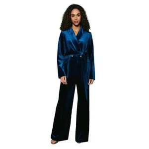 Principles Womens/Ladies Velvet Belted Blazer DH7894 - Picture 1 of 3