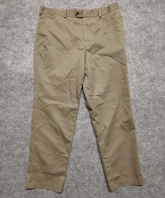 Pantalones chinos Nordstrom 40x32 para hombre beige algodón Supima cuidado inteligente sin arrugas Kha Foto 1 de 4