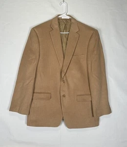 Vintage Lauren Ralph Lauren Kamelhaar Blazer Herren 44R hellbraun Knopf Sport Mantel - Bild 1 von 11