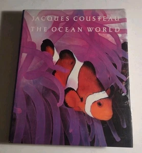 Jacques Cousteau: The Ocean World Hardcover Book, 1982 Edition. Abradale Abrams. - Picture 1 of 14