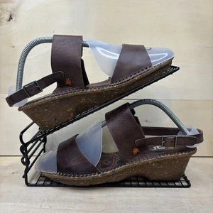 Art Venice Mojave Sandalen braun Leder Damengröße 7 Slipper Schnalle - Bild 1 von 13