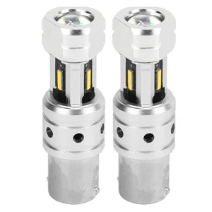Ι Yellow Light 2Pcs 2400LM 100W 1156 LED Reverse Bulbs Backup Reverse Signal - Picture 1 of 12