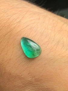 Cabujón de turmalina verde azulado 5,90 quilates - gema afgana natural para diseño de anillo - Imagen 1 de 10