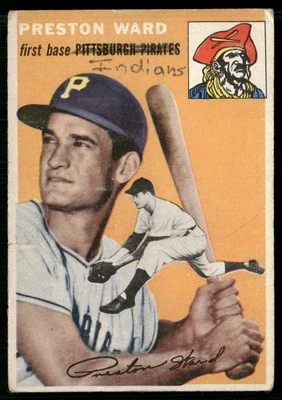 1954 Topps #72 Preston Ward WRITING ON FRONT - Image 1 of 2