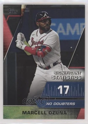 2021 Topps Significant Statistics Black /299 Marcell Ozuna #SS-15 - Image 1 of 2