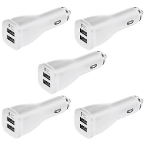 5-Pack OEM Dual USB Fast Car Charger for Samsung Galaxy S9 S10 Plus Note 9 10 20 - Picture 1 of 6