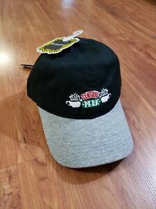 FRIENDS tv show CENTRAL PERK coffee EMBROIDERED DAD HAT unisex adjustable black 
