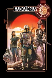 THE MANDALORIAN CHARACTERS STAR WARS OFFICIAL PAINTING PRINT PREMIUM POSTER - Picture 1 of 6
