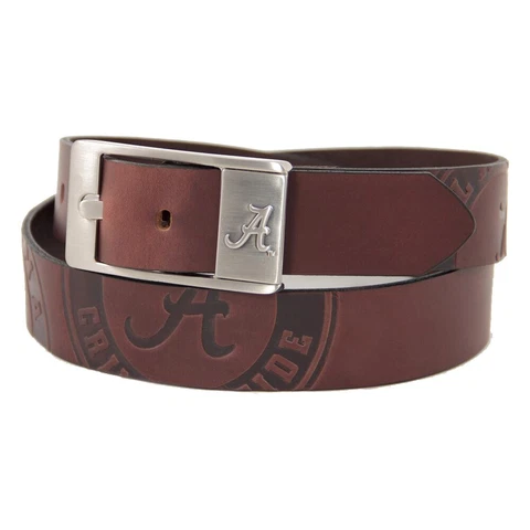 Alabama Crimson Tide Brandish Leather Belt - Brown Cover