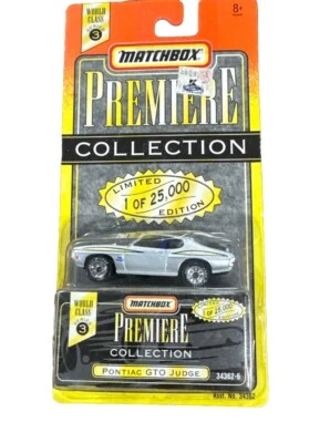 Matchbox 1995 World Class Premiere 03 Pontiac GTO Judge Silver - Image 1 of 4
