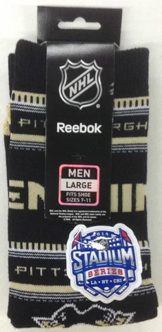 NHL Pittsburgh Penguins Reebok Mens Tube Socks NEW! Cover