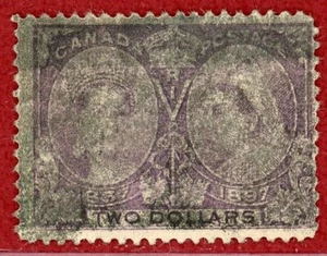 Canada 1897, #62, $2, Used, SCV $600. - Picture 1 of 2
