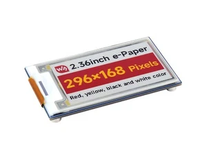 Waveshare 2.36inch E-Paper Module (G)  296 × 168 Red/Yellow/Black/White - Picture 1 of 10