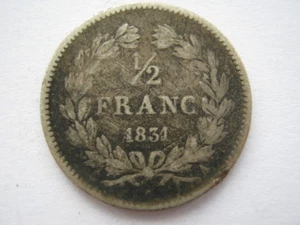France 1831-A silver 1/2 Franc F - Picture 1 of 1