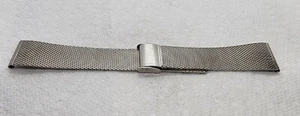 rare 20mm Seiko Japan B Stainless Steel Mesh  Vintage Watch Band - Picture 1 of 9