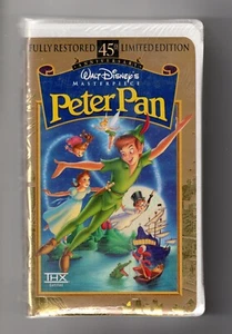 Peter Pan (VHS, 1998, 45th Anniversary Limited Edition) NEW, SEALED, CLAMSHELL - Picture 1 of 2