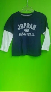 Boy's T Shirt brand  Jordan Basketball sz 4 multi color  long sleeve  - Picture 1 of 6