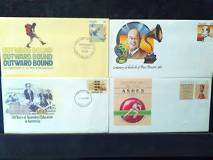 4 Ganzsachen Australien 1981/1982 - No.37 / 46 / 47 / 48 - Bild 1 von 9