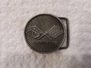 DE COLECCIÓN AÑOS 70 CORBETA CINTURÓN HEBILLA PELTRE - Imagen 1 de 2