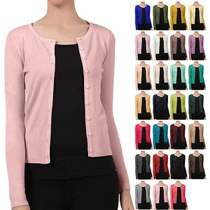 Suéter cárdigan básico de manga larga con botones cuello redondo NE PEOPLE para mujer [NUEVOJ92] - Imagen 1 de 123