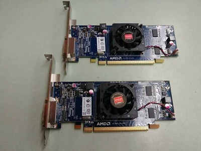 (2) DELL XF27T AMD Radeon HD5450 512MB PCI-E x16 DMS-59 Video Card 0XF27T - Image 1 of 4