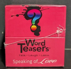 Word Teasers Hablando de AMOR HABLAR RISA AMOR Conversación Starter Parejas NUEVO - Imagen 1 de 4