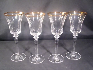 Mikasa Jamestown goldene Zierleiste Wasserbecher 4er Set - Bild 1 von 21