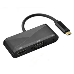 USB 3.1 C bis 4kx2k VGA-Adapter-Konverterkabel 3 in 1 USB C bis 4k VGA mit - Afbeelding 1 van 11