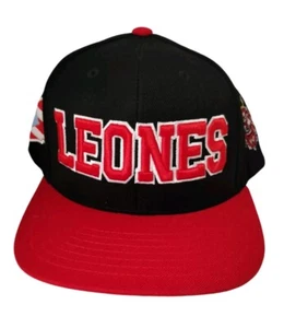 Leones Kbethos Puerto Rico YSPR Hat Flag Baseball Cap Black Red Snapback New - Picture 1 of 6