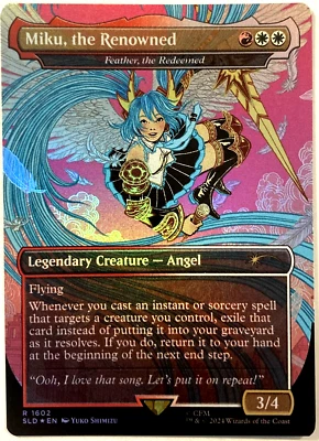 MTG Miku, the Renowned RAINBOW FOIL Secret Lair x Hatsune Miku 1602 NM - Image 1 of 4