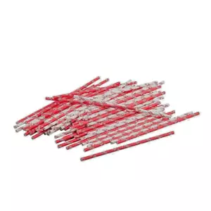 TableCraft Coca-Cola / Coke Script 100ct 7.75" Red & White Paper Soda Straws - Picture 1 of 3