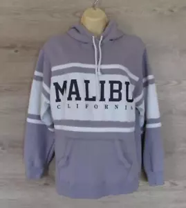 Hollister Long Sleeve Lavender/White Malibu California Hoodie Sweatshirt Size XS - Picture 1 of 7