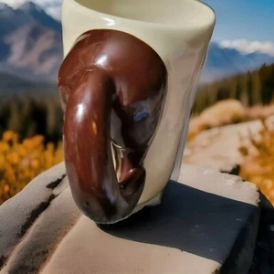 Happy Appy Valley Studio Pferde hinter Heckschwanzgriff 5 Zoll Kaffeebecher Kastanie - Bild 1 von 8